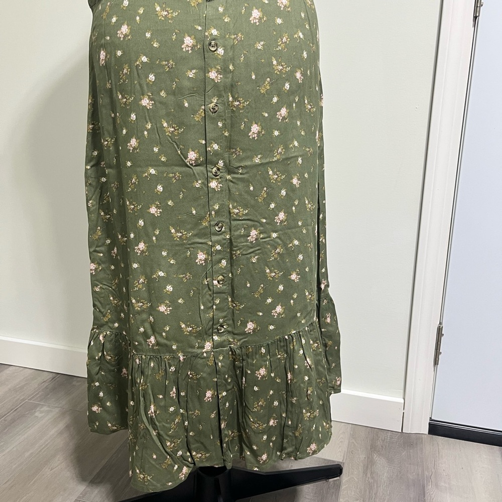 SO Green Floral Patterned Dress